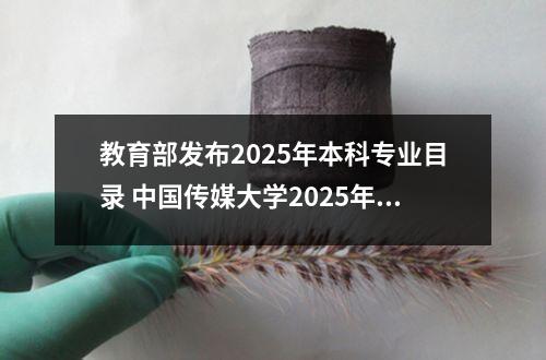 教育部发布2025年本科专业目录 中国传媒大学2025年攻读硕士学位研究生招生简章