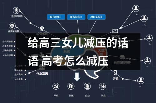 给高三女儿减压的话语 高考怎么减压