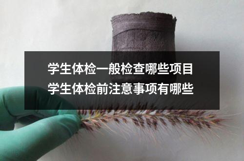 学生体检一般检查哪些项目 学生体检前注意事项有哪些