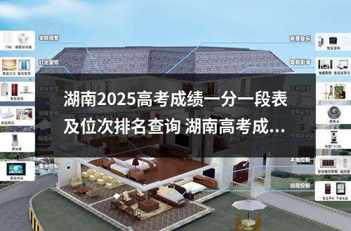 湖南2025高考成绩一分一段表及位次排名查询 湖南高考成绩一分一段表怎么看位次