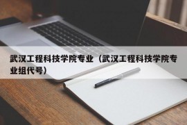 武汉工程科技学院专业（武汉工程科技学院专业组代号）