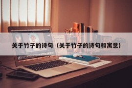 关于竹子的诗句（关于竹子的诗句和寓意）