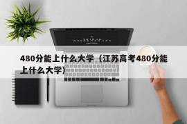 480分能上什么大学（江苏高考480分能上什么大学）