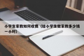 小学生家教如何收费（给小学生做家教多少钱一小时）