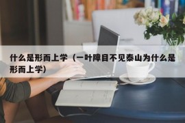 什么是形而上学（一叶障目不见泰山为什么是形而上学）