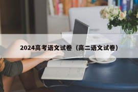 2024高考语文试卷（高二语文试卷）