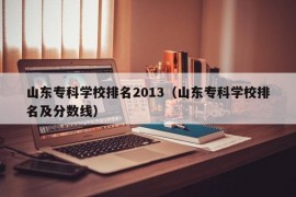 山东专科学校排名2013（山东专科学校排名及分数线）