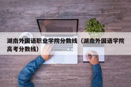 湖南外国语职业学院分数线（湖南外国语学院高考分数线）