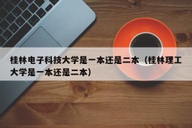 桂林电子科技大学是一本还是二本（桂林理工大学是一本还是二本）