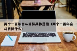 两个一百年奋斗目标具体是指（两个一百年奋斗目标什么）