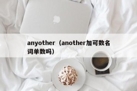 anyother（another加可数名词单数吗）