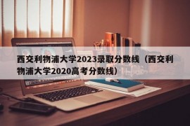 西交利物浦大学2023录取分数线（西交利物浦大学2020高考分数线）