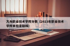 万向职业技术学院分数（2023年职业技术学院单招录取线）