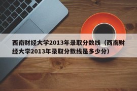 西南财经大学2013年录取分数线（西南财经大学2013年录取分数线是多少分）