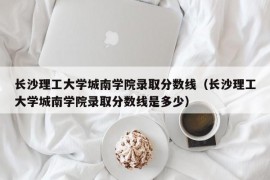 长沙理工大学城南学院录取分数线（长沙理工大学城南学院录取分数线是多少）