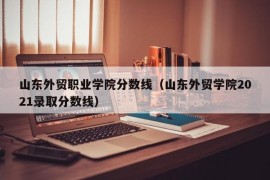 山东外贸职业学院分数线（山东外贸学院2021录取分数线）