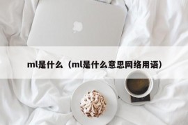 ml是什么（ml是什么意思网络用语）