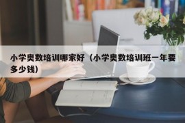 小学奥数培训哪家好（小学奥数培训班一年要多少钱）