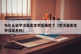 为什么说学汉语言文学后悔死了（学汉语言文学没出息吗）