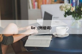 lie（列组词）