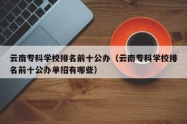 云南专科学校排名前十公办（云南专科学校排名前十公办单招有哪些）