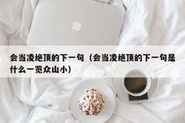 会当凌绝顶的下一句（会当凌绝顶的下一句是什么一览众山小）