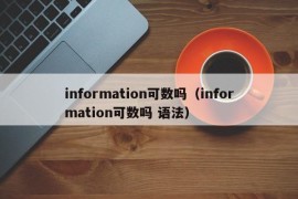 information可数吗（information可数吗 语法）