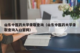 山东中医药大学录取查询（山东中医药大学录取查询入口官网）