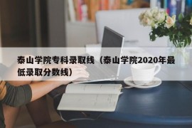 泰山学院专科录取线（泰山学院2020年最低录取分数线）